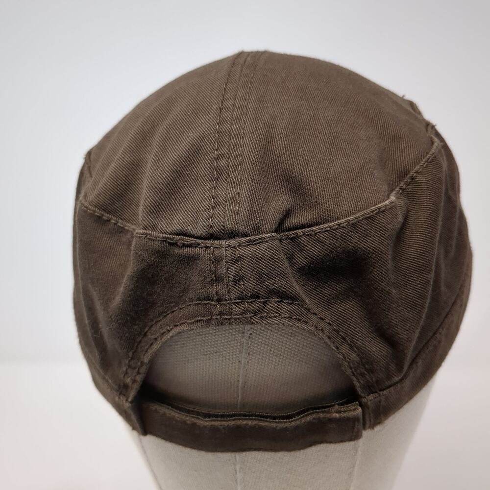 Fossil Butte Strapback Cadet Army Cap Brown One S… - image 6